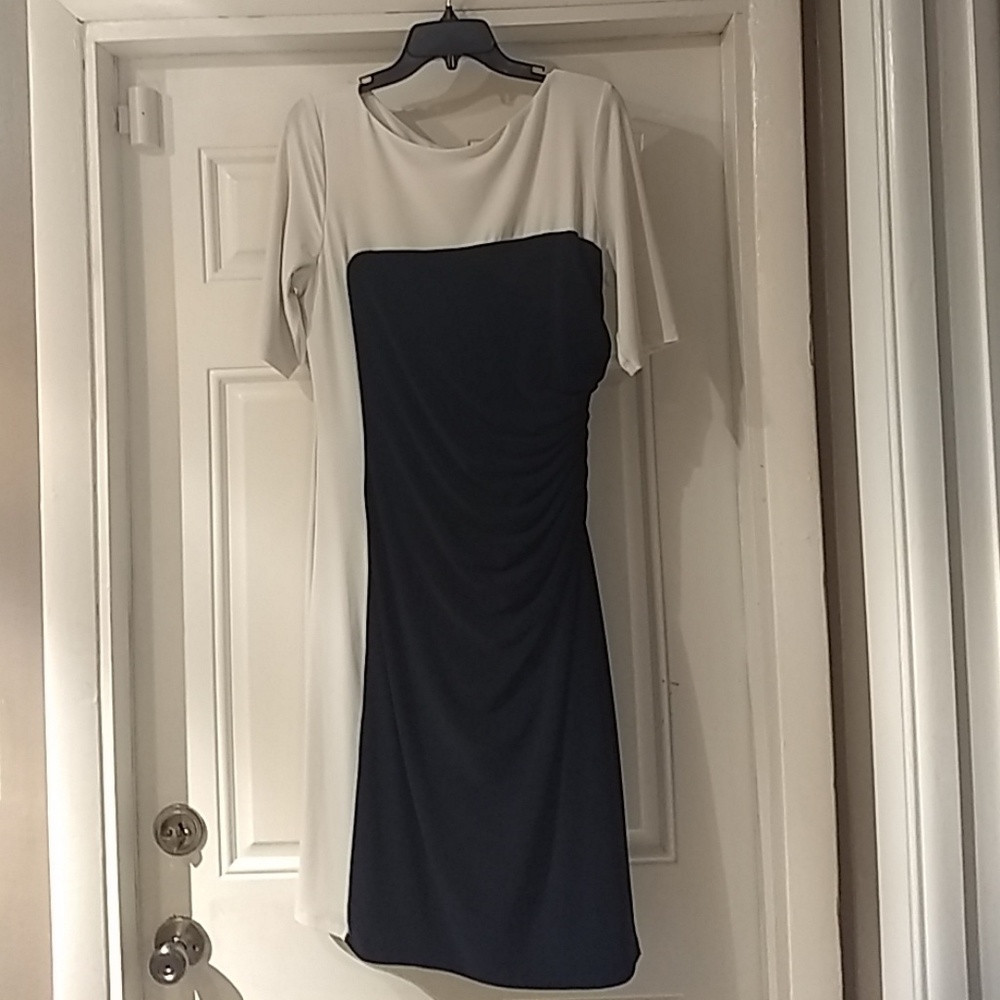 Lauren Ralph Lauren Navy & White Dress Size 14
